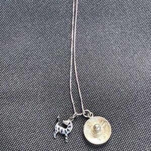 Silver and Gold Pendant Necklace
